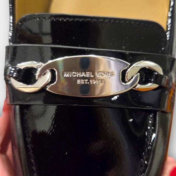 Michael Kors Lainey Mid Dress Loafer – Patent Black, Size 9 - Picture 4 of 13